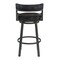 Armen Living Titana 30" Bar Height Metal Swivel Barstool in Ford Black Pu and Mineral Finish 721535746880 - alternate 6